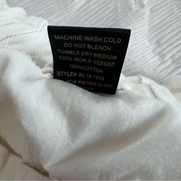 Wishlist High Waist White Denim Shorts size M - Picture 4 of 4